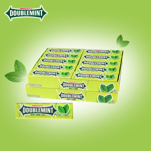 箭牌糖果绿箭炫凉薄荷味口香糖经典单条5片x20条共100片糖果批发