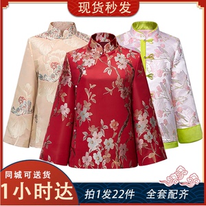 天福寿园寿衣女七件套年轻高档女士寿衣全套殡葬用品装老衣女老人