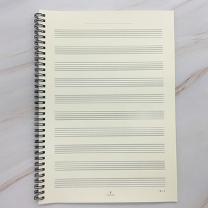 五线谱本子钢琴上课记录本乐谱夹册乐谱本初学者练琴用音乐课教具