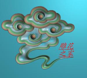 精雕图浮雕图 祥云 云朵 一朵云 角花 柜门角花浮雕图81250a
