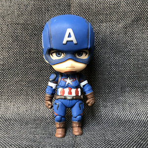 q版漫威复仇者蜘蛛侠 美国队长 gsc粘土人手办摆件模型