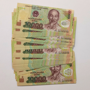 满60包邮 越南10000盾塑料钞 海上钻井平台外国钱币外币纸币真币