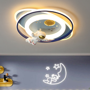 宇航员灯儿童房灯男孩卧室灯创意卡通太空人男童房间护眼吸顶灯具