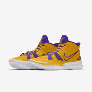 科比kobe黑曼巴篮球鞋nike kyrie 7耐克欧文7定制紫金鸳鸯纪念款