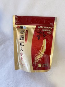 韩国进口 KOREAN ONE GINSENG TEA高丽元人参颗粒茶人参茶3g*20包