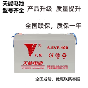 天能新能源电瓶电动汽车洗地机铅酸电池60v100ah6v200ah12v120安