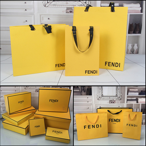 芬迪fendi纸袋购物礼品袋子衣服围巾皮带钱包装手提饰布袋礼品盒