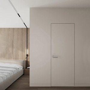 极简隐形门暗门无框门实木铝木门极窄边框门平开房间门卧室门定制