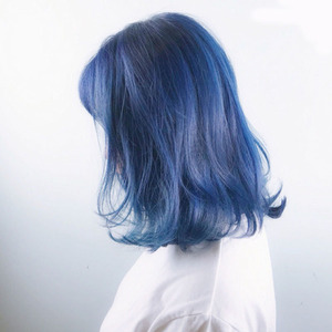 染发剂2020流行色烟灰奶奶灰蓝黑色雾霾蓝色短效膏霜染发膏泡沫