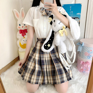 小熊的裙jk制服格裙全套夏季校服裙少女学院风短袖衬衫学生百褶裙