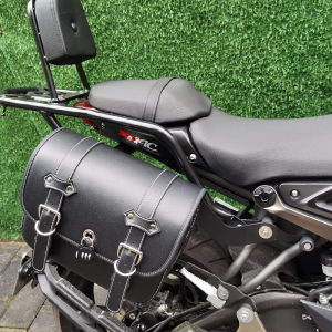 隆鑫无极300ac边包摩托车500ac侧边箱帆布复古改装防水带快拆支架