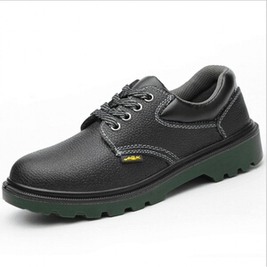 劳保鞋防砸防穿刺腾安达绿底耐磨耐油酸碱安全鞋防水工作鞋