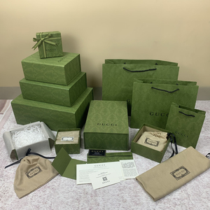 gucci手提袋子古奇包装礼品袋香水口红礼盒空盒衣服围巾盒防尘袋