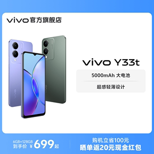 【购机立省100元】vivo Y33t新品智能拍照手机大内存大电池长续航vivo官方旗舰店正品学生机