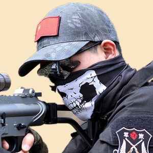 骷髅头巾帽使命召唤6ghost幽灵面具骑行防尘保暖秋冬反恐cs头套男