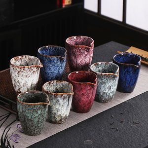 窑变公道杯陶瓷茶海中式家用办公功夫茶具个性配件分茶器茶道公杯