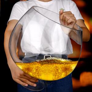 超级大红酒杯型鱼缸巨大特大号高脚酒杯网红高颜值创意大号英雄杯