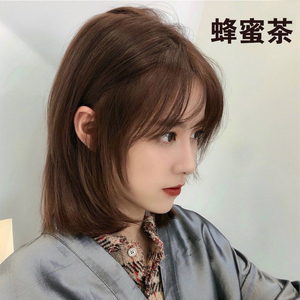 抖音新款蜂蜜茶染发剂女2022流行黑茶色盖显白纯植物自己染奶茶棕