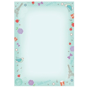 a4纸带花边图案简约混色唯美边框文艺范影印纸信签纸浪漫