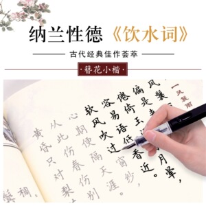 初学者楷书速成字帖女生字体漂亮簪花小楷纳兰性德饮水词练字帖成年