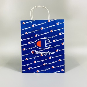 champion冠军 白牛皮纸袋手提袋子潮牌购物袋礼品袋鞋盒服装袋