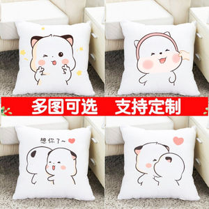 三团抱枕表情包玩偶三胖表情包毛绒公仔枕头创意抱枕图案9双面图