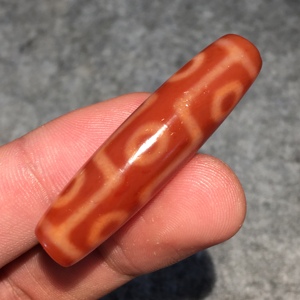 西藏天珠 超顶极品红肉九眼天珠 超顶矿料男女配饰项链锁骨链