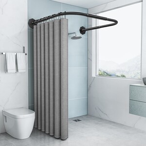 浴室拉帘杆弧形