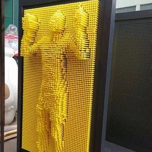 网红三维针雕落地人体型墙身体打印机互动商业景区公园引流道具