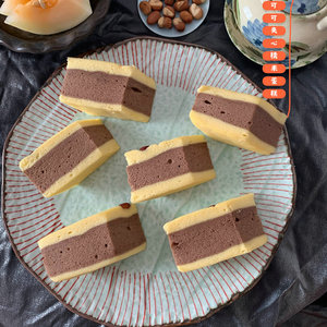 浙江台州特产天台糯米蛋糕可可夹心鸡蛋糕传统农家现做糕点点心