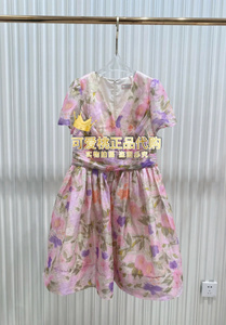 COCOON可可尼专柜正品紫色梦幻玫瑰仙女连衣裙24204BF022074-3388