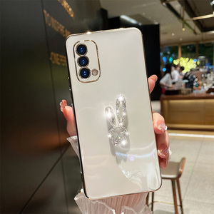 闪钻兔子适用于oppoa93手机壳5g版a93s立体长耳朵水钻opop保护套高级
