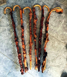 云南黑果树黑果木拐杖拐棍木雕天然树瘤原生态根艺木艺手杖6