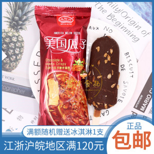 木伦河冰激凌美国瓜子巧克力瓜子脆皮雪糕冰淇淋冰棍夏日冷饮