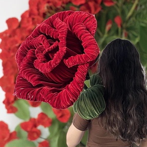 1.6米巨型仿真大玫瑰花520女神节送女神扭扭棒花束超级 大玫瑰花