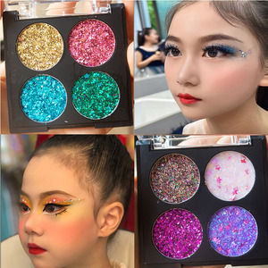 儿童舞台妆眼影贴亮晶晶闪粉眼亮片幼儿园表演出拉丁舞眼妆化妆品