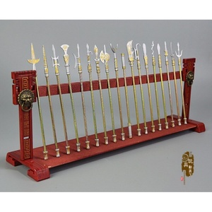 十八班兵器史进二郎神杨戬三尖两刃刀1:6中国古代兵器武器模型