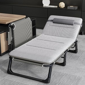午休折叠床办公室午睡简易单人躺椅沙滩便携家用中午休息陪护睡椅