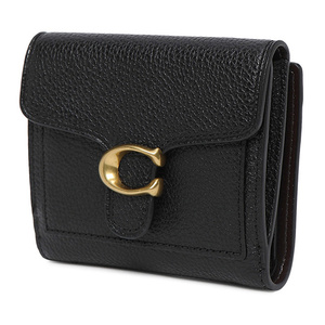 coach 蔻驰2020秋冬女包tabby经典c标黑色荔枝纹小钱包手拿包