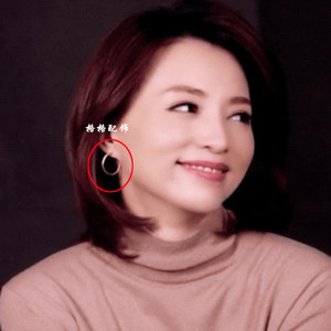 朗读者3董卿同款耳环2021年新款潮925纯银耳圈简约百搭素圈耳饰女