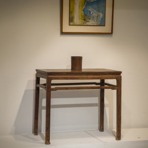 明代黄花梨罗锅枨马蹄腿半桌明式家具古董收藏拍卖海南黄花梨酒桌