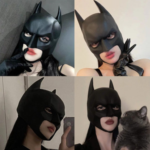 蝙蝠侠头套面具batman男帅气抖音直播全脸面罩万圣节cosplay道具