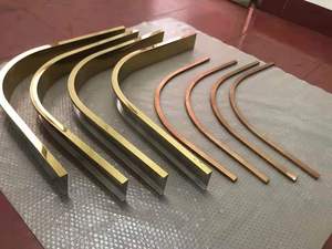 弧形不锈钢圆弧钛金异型线条圆形金属收边条u型槽半圆型加工 定制