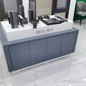 无人机展示台指纹锁展台展厅样品演示简约模型柜门窗边角料中岛台