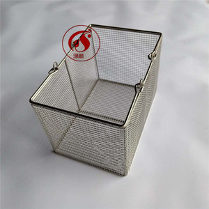 医用取样筐实验室双提手不锈钢取样框长方形篮取样篮不沾油采样筐