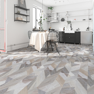 个性拼花spc石晶地板家用阳台厨房商业空间商场防水耐磨pvc锁扣