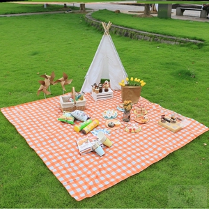 春游户外一次性野餐垫加大号厚大尺寸3米桌布露营炊郊游防潮水油