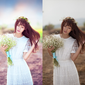 婚纱照精修照片修图ps专业修照片底片淘宝结婚照p图影楼后期调色