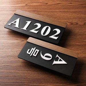 门牌定制号码挂牌公司办公室标识门牌号码牌家用可爱 欧式标识牌.