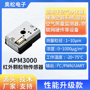 ASIAIR奥松 激光粉尘颗粒物传感器 pm2.5传感器检测模块 APM3000